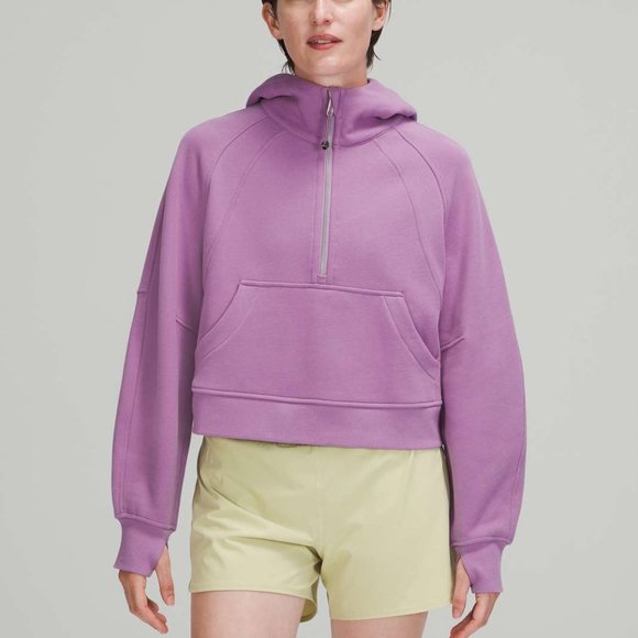 lululemon athletica Tops - Scuba Oversized 1/2 Zip Hoodie Wisteria Purple